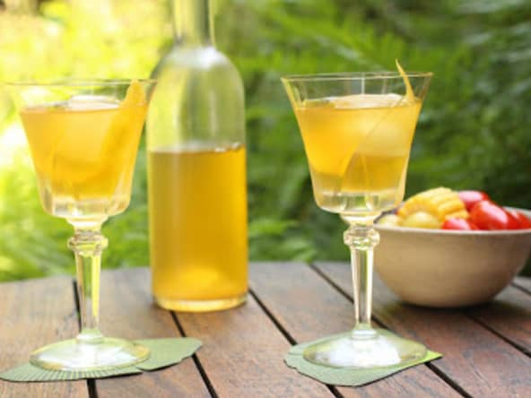 Punch lacté à la camomille et au citron