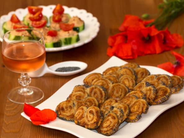 Palmiers aux sardines à la basquaise et piment d’Espelette