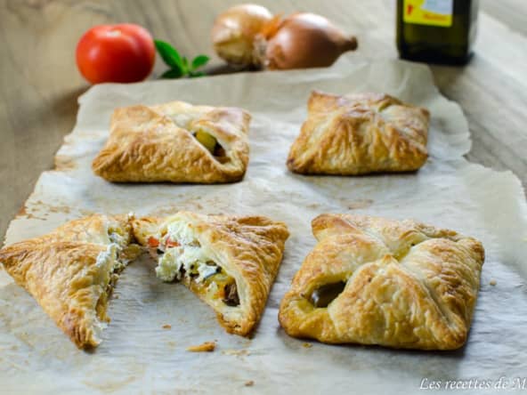 Feuilleté à la ratatouille et fromage frais
