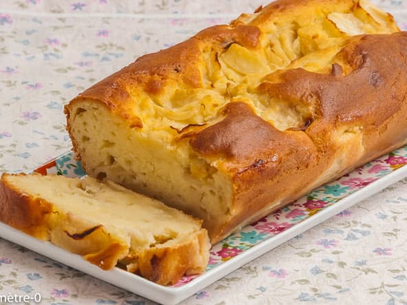 Gâteau du matin aux pêches