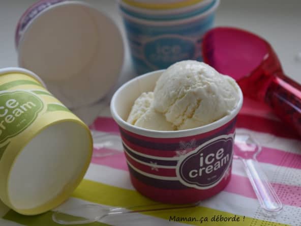 Glace à la noix de coco sans sorbetière