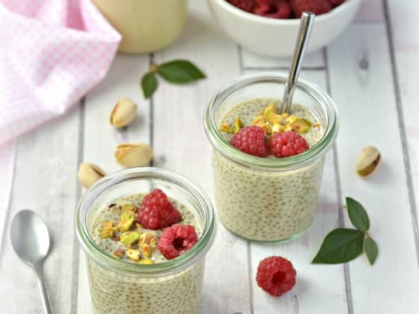 Pudding de chia à la pistache