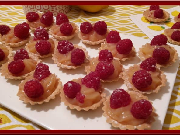 Tartelettes citron framboises