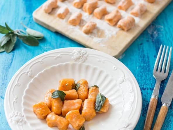 Gnocchis de patate douce au beurre de sauge