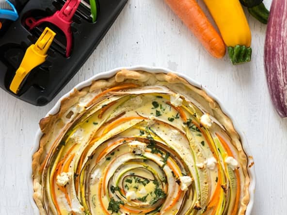 Quiche tourbillon de légumes