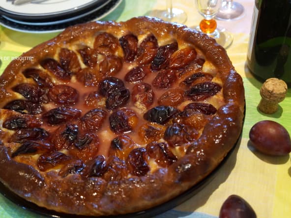 Tarte briochée aux prunes d'Ente