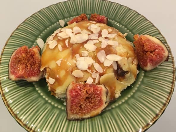 Bowlcake sans lactose aux figues et aux amandes