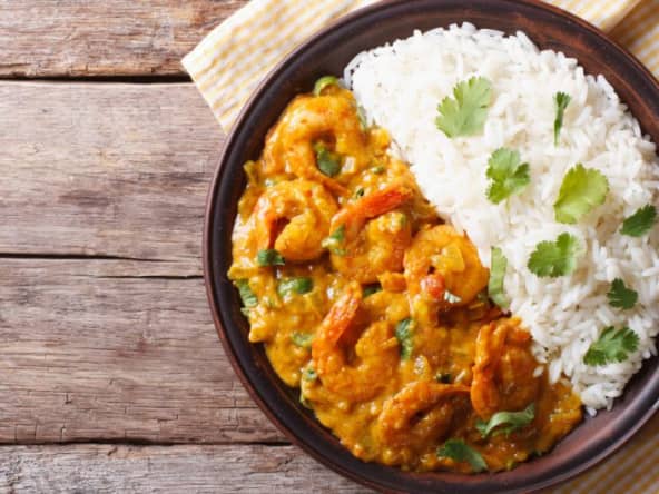 Curry de crevettes