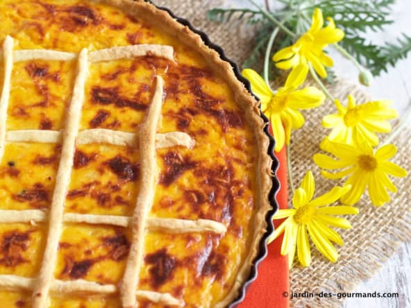 Tarte salée butternut et Comté