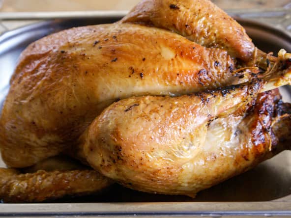 Chapon farci au foie gras : la farce