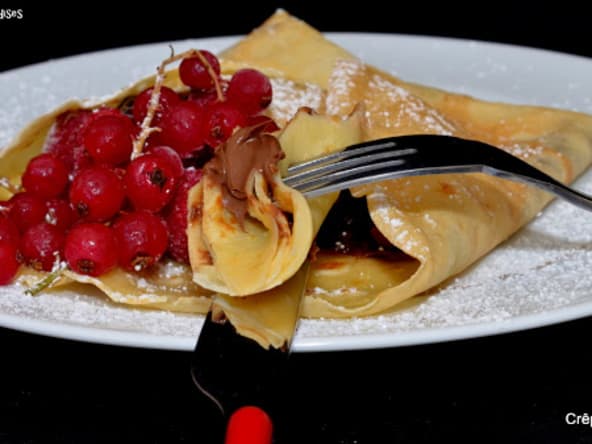 Crêpes au chocolat et aux fruits