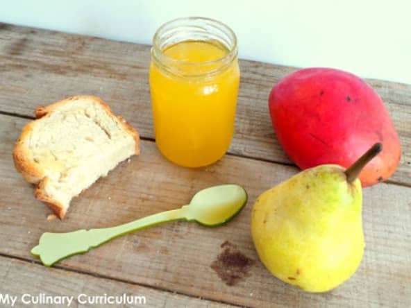 Confiture poires mangue