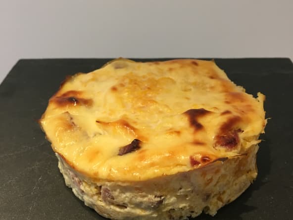 Flans potiron chèvre bacon