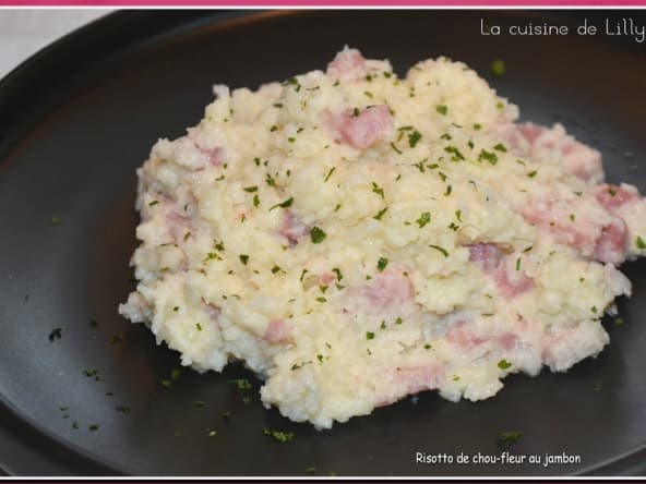 Risotto de chou-fleur au jambon