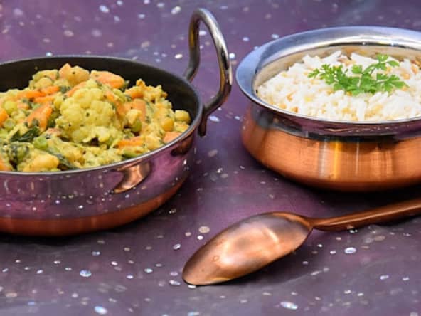 Curry de légumes à la pâte de noix de cajou