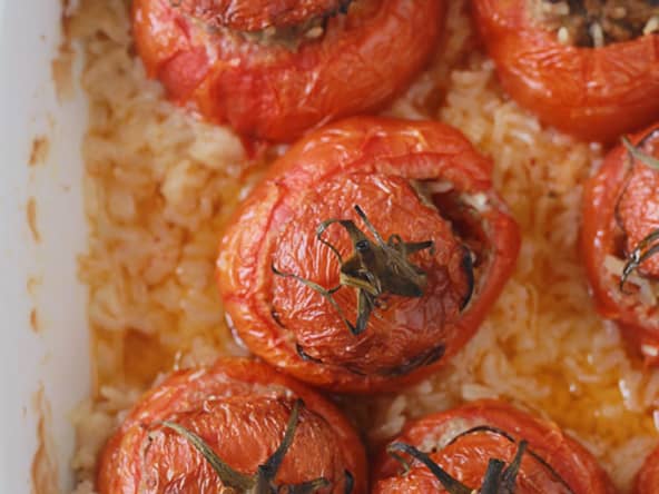 Tomates farcies à la viande hachée