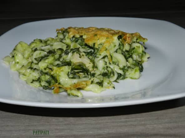 Pâtes, poulet et scarole
