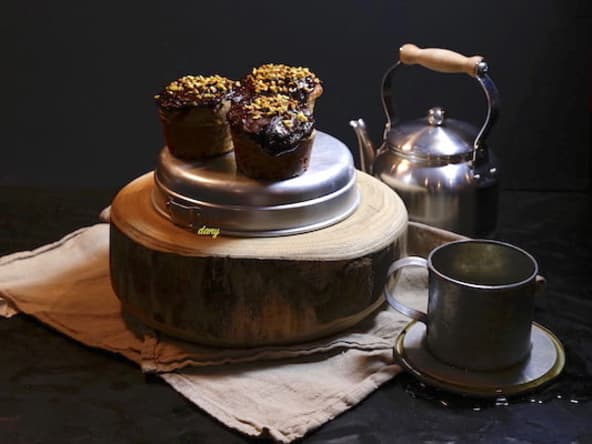 Petits gâteaux à la farine de sarrasin fruits secs et chocolat