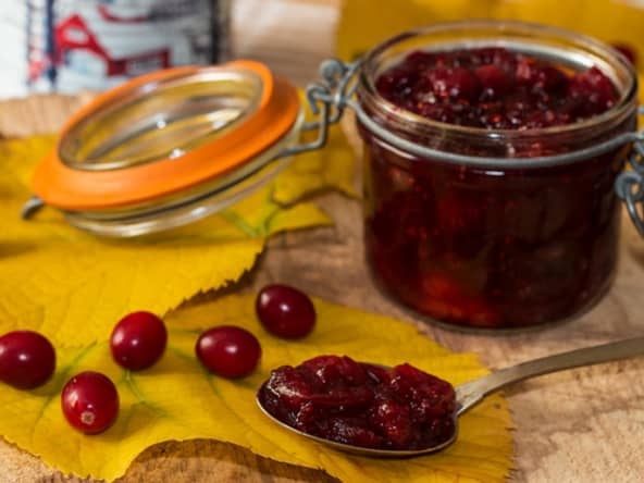 Chutney d’Atocas, ou canneberges, au sirop d’érable