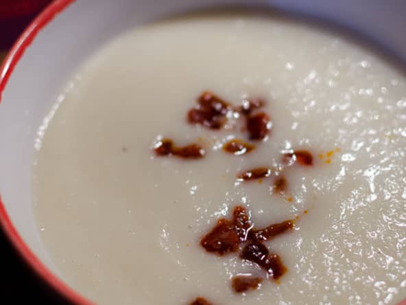 Velouté de panais au chorizo