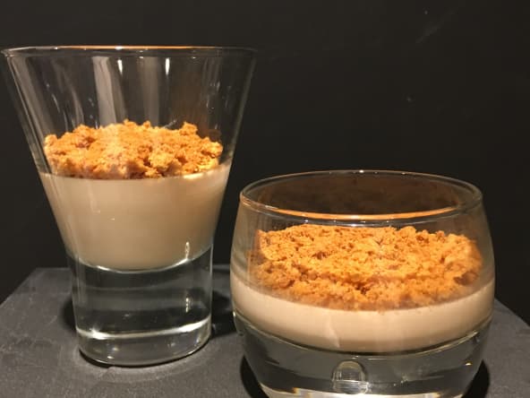 Crème au foie gras et son crumble de spéculoos pour vos entrées de fêtes