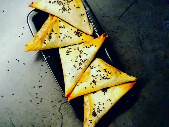 Samoussas cèpes canard