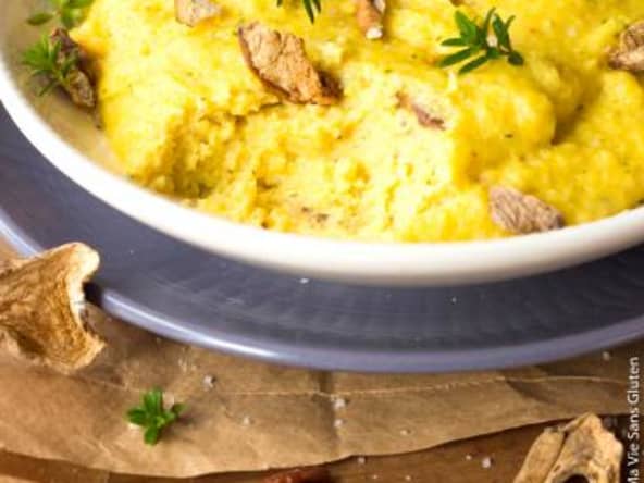 Polenta crémeuse aux cèpes