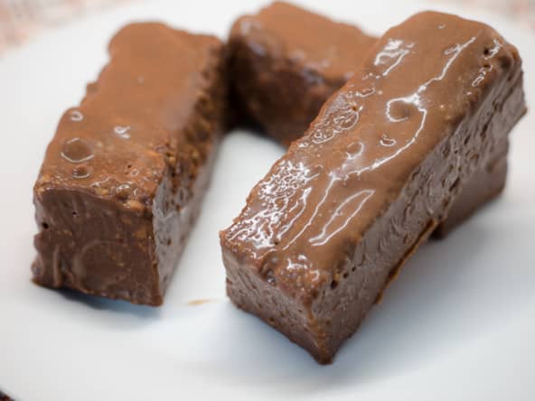 Lingots de chocolat croustillants