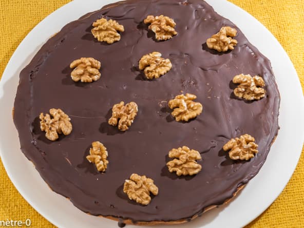 Tarte aux noix et chocolat