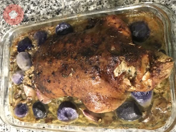 Canard farci de Noël