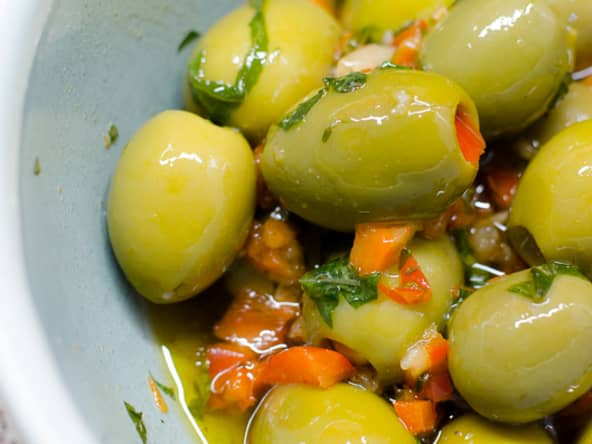 Olives farcies aux amandes
