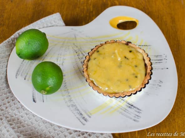 Tarte gourmande et acidulée au citron vert et fruits de la passion