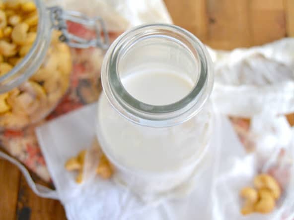 Lait de noix de cajou maison
