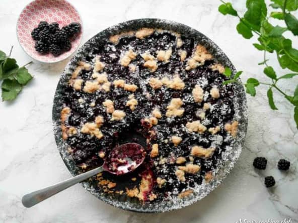 Crumble aux mûres sauvages