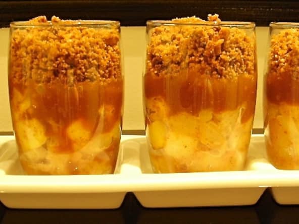 Verrines d'hiver au caramel au beurre salé