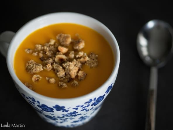 Soupe de butternut aux épices et zeste d'orange