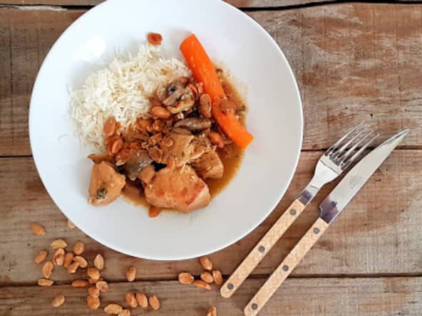 Sauté de porc au beurre de cacahuètes
