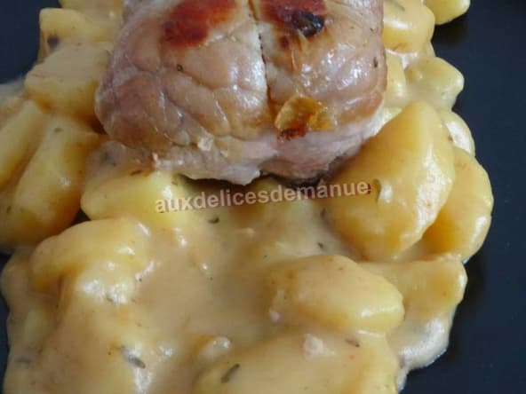 Paupiettes de veau aux pommes de terre fondantes et crémeuses