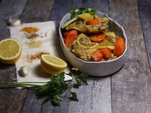 Jarrets de veau aux épices et au citron