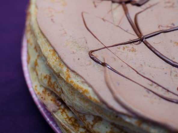 Gâteau de crêpes au Nutella