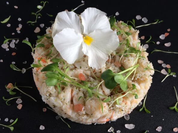 Tartare de crabe au yuzu