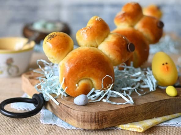 Brioches de Pâques lapin