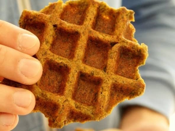 Gaufres aux épinards