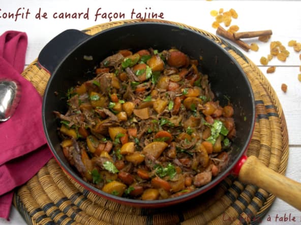 Confit de canard façon tajine aux carottes et navets boule d’or