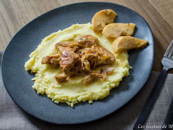 Aiguillettes de poulet au cidre et à la moutarde