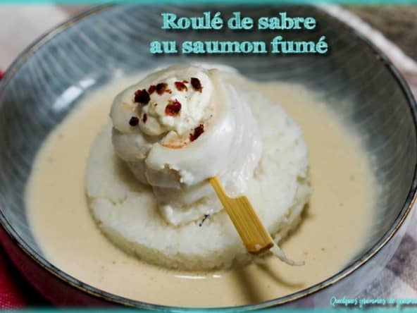 Roulé de filets de sabre au saumon fumé