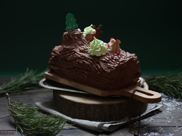 Bûche de noël vegan