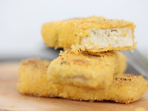 Tofu pané façon poisson pané