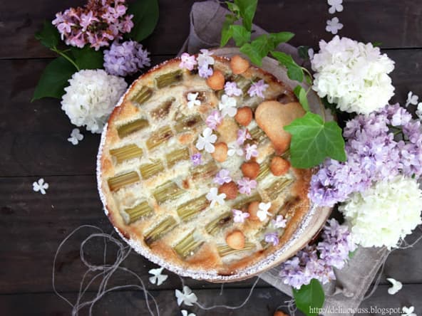 La tarte à la rhubarbe