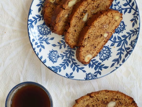 Cantucci chocolat praliné et noisettes